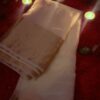 ORGANZA SAREE Fabric : Organza color : cream color Embroidery : zari border