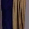 BLUE HANDLOOM FABRIC: COTTON TYPE : HANDLOOM COTTON COLOR: ROYAL BLUE PLAIN SAREE