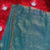 FABRIC : FENDI CHIFFON COLOR: GREEN TYPE : SHADE CHANGE EMBROIDARY : GOLDEN CUT STONE WORK