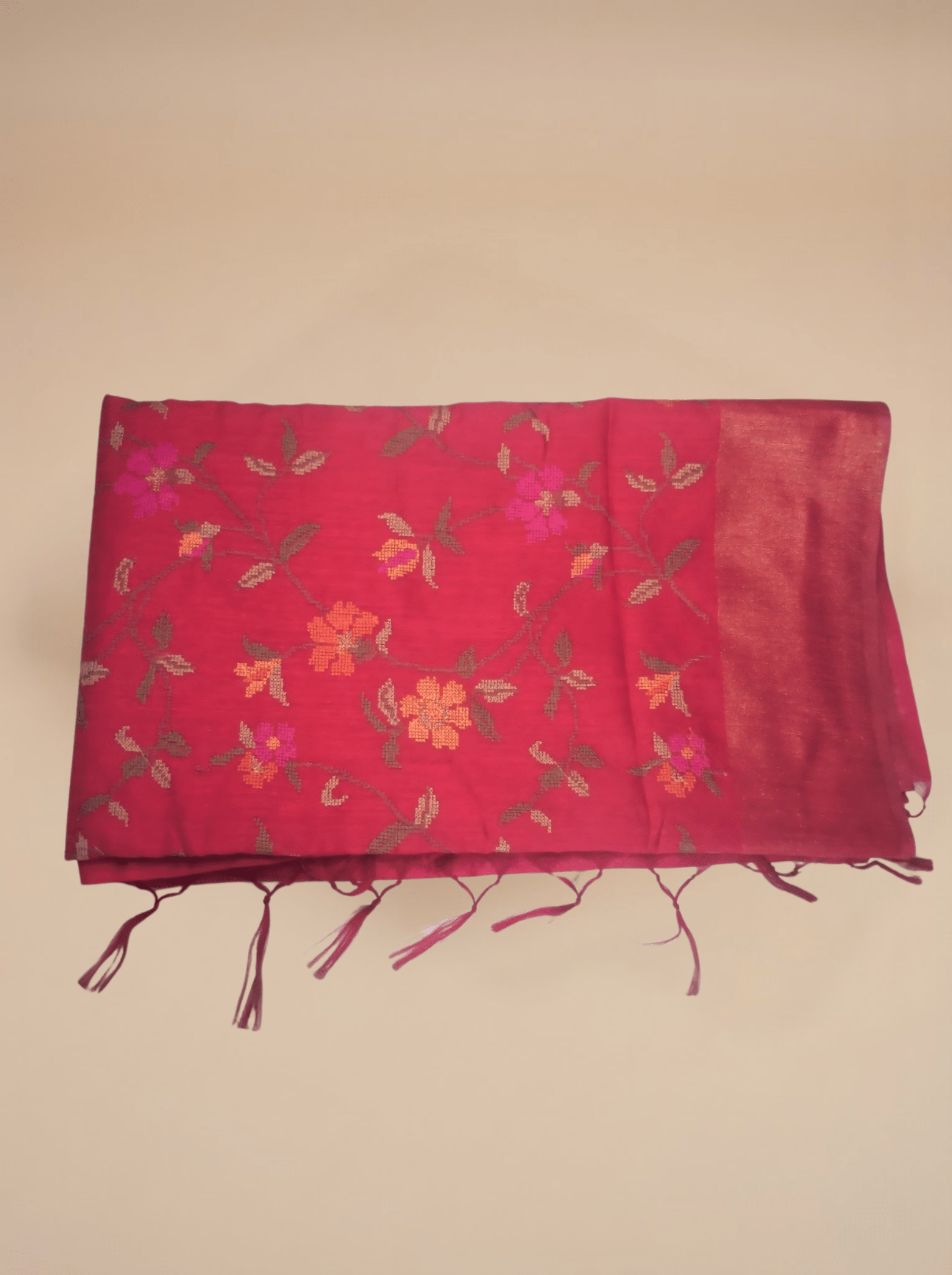 tomato-red-musky-khadi-silky-cotton-saree-with-full-thread-embroidery